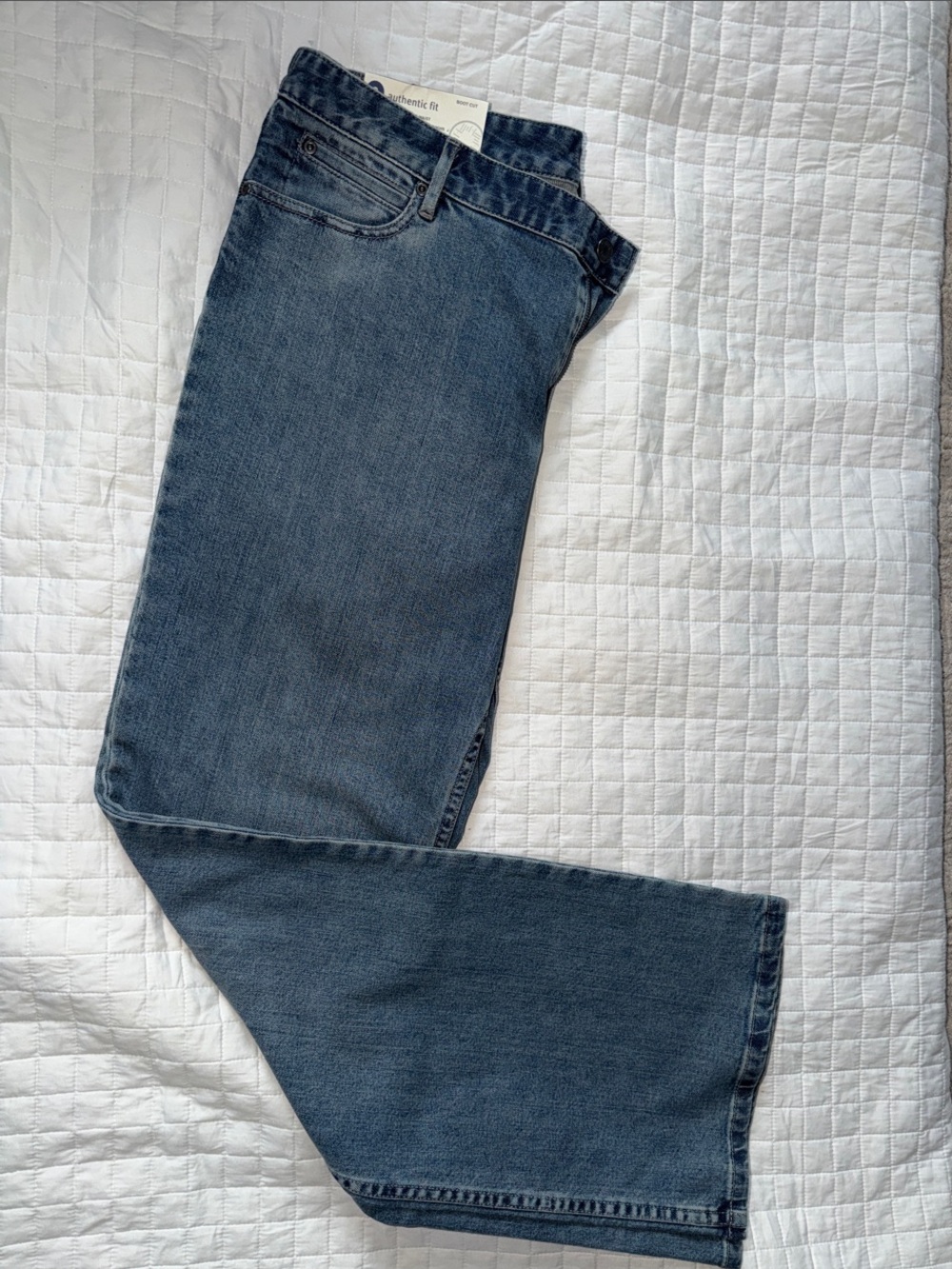 J. Jill Bootcut Jeans in Medium Blue Faded Wash